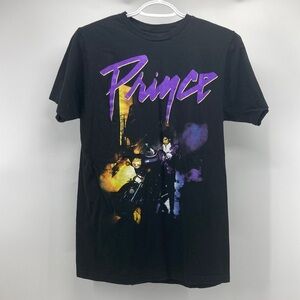 Prince Purple Rain black short sleeve T-shirt nostalgic band t